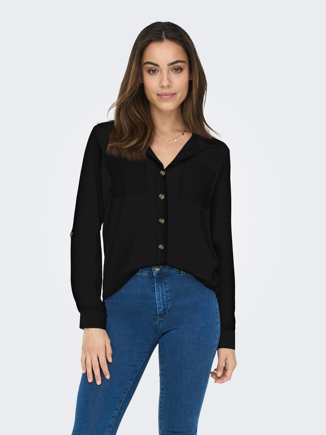 ONLYASMIN Hemd Black