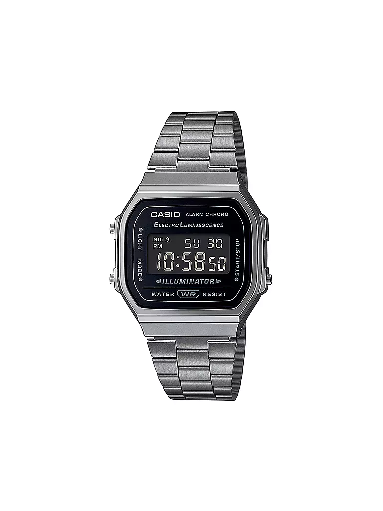 CASIO Uhr VINTAGE SILBER A168WEGG-1BEF silber