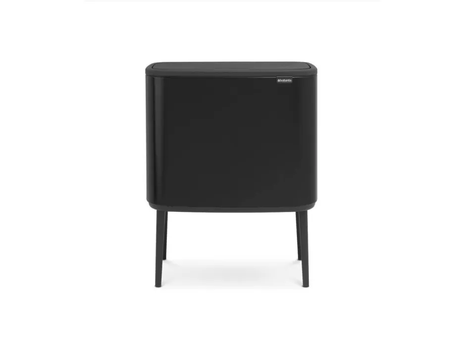 Brabantia Bo Touch Bin - Skraldespand - fliplåg - 33 L - affaldsseparation - mat sort