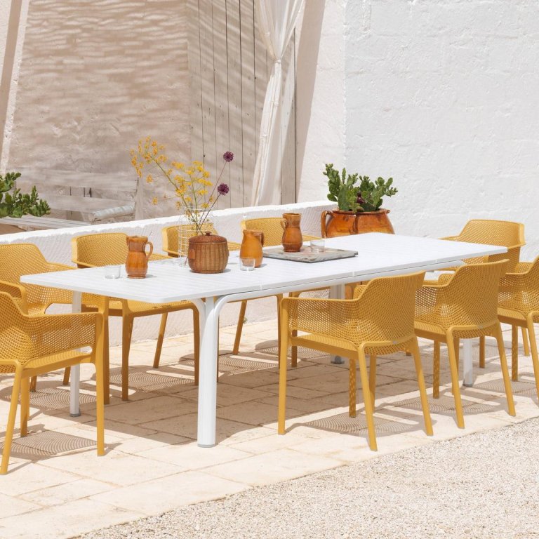 Nardi Net tuinstoel met armleuning Bianco