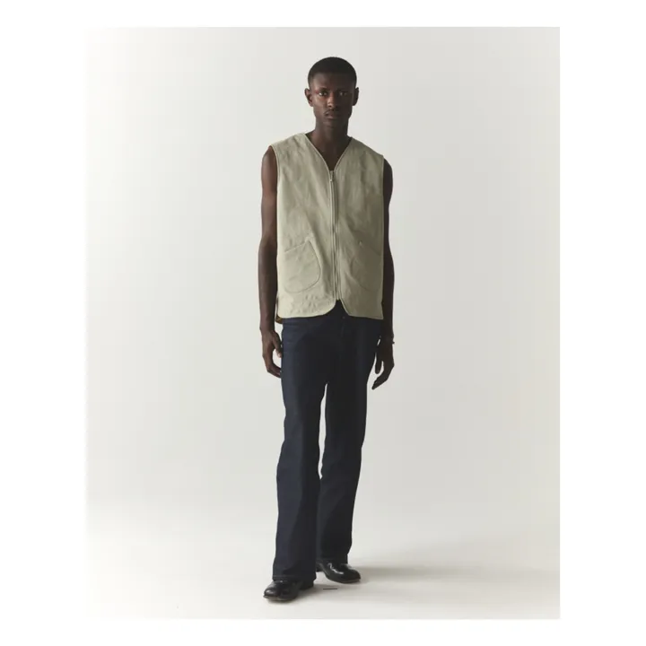 Welter Shelter Gilet Zippé sans Manches | Khaki