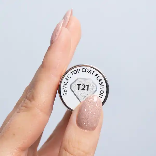 UV-Nagellack T21 Top Coat Flash ON