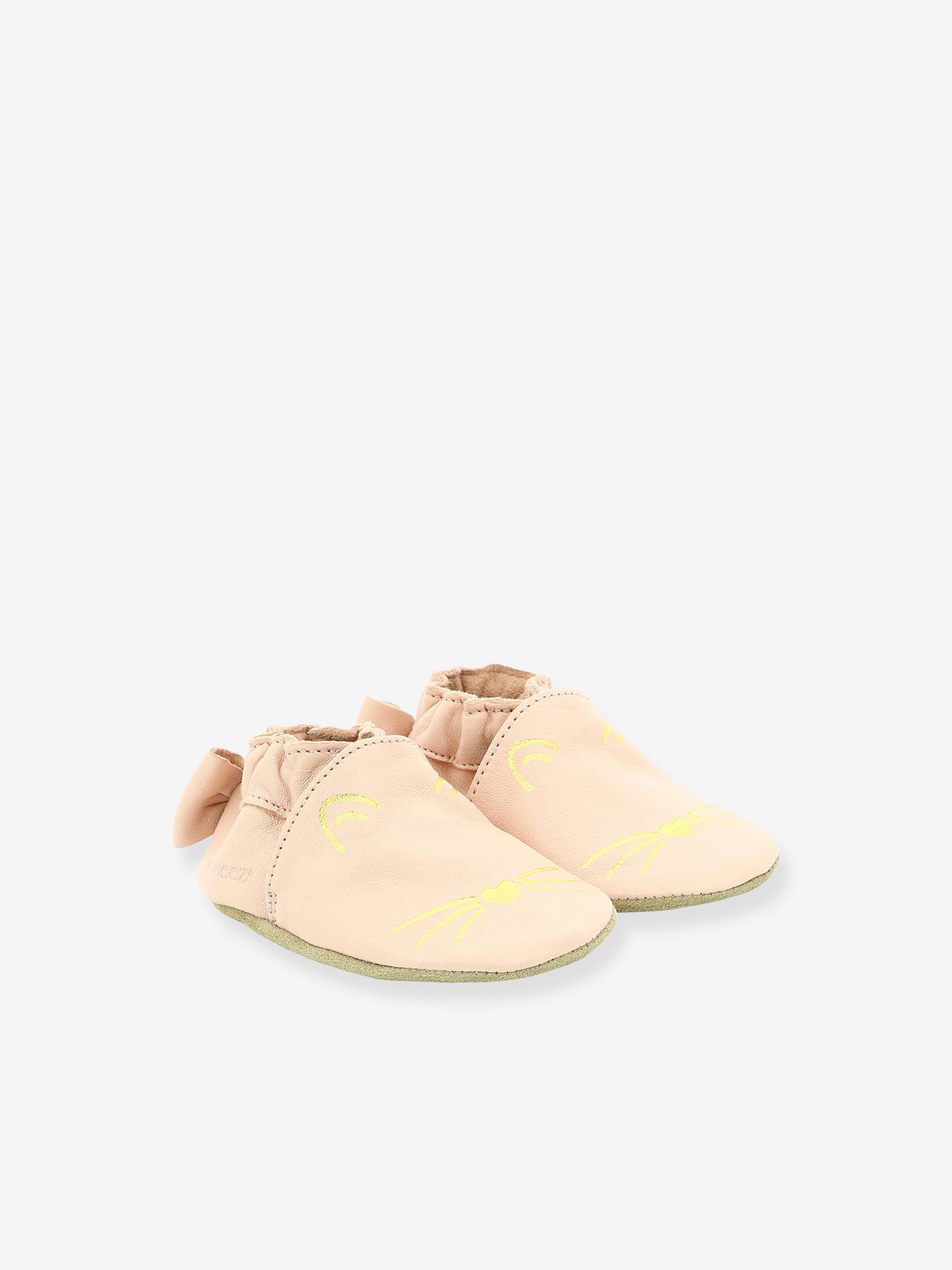 Botinhas ROBEEZ© Soft Soles Goldy Cat, azul-escuro, lisas com estampas