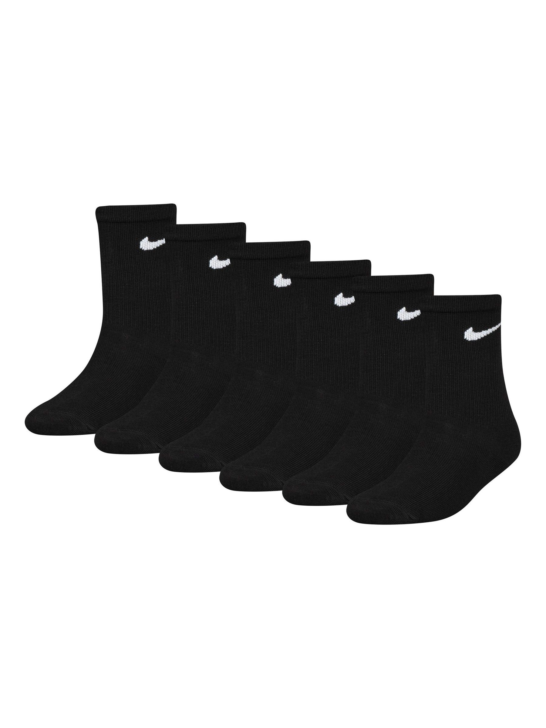 Zwart - Nike Little Kids sportsokken, set van 6