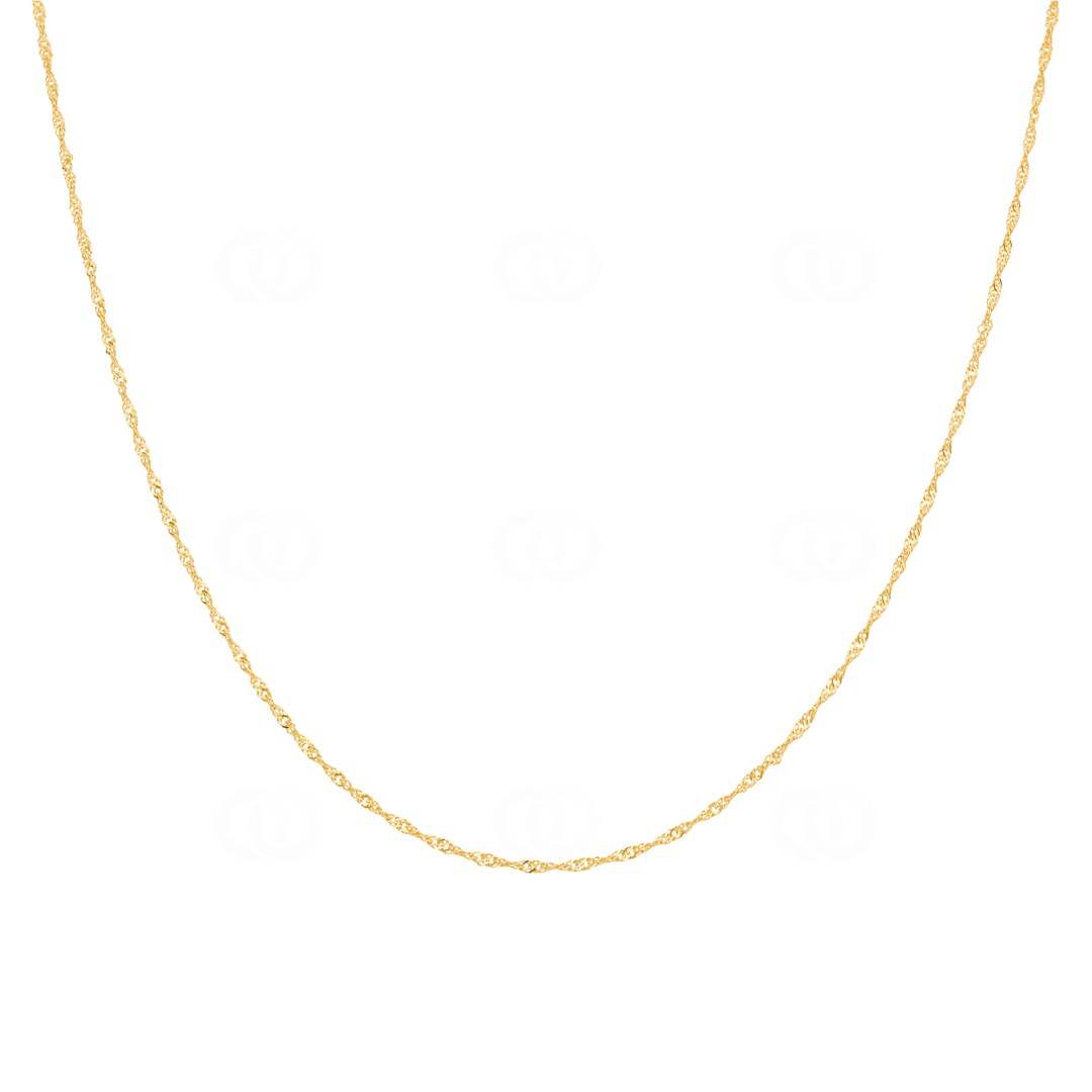 Singapurkette 750/18 K Gelbgold 1.2mm