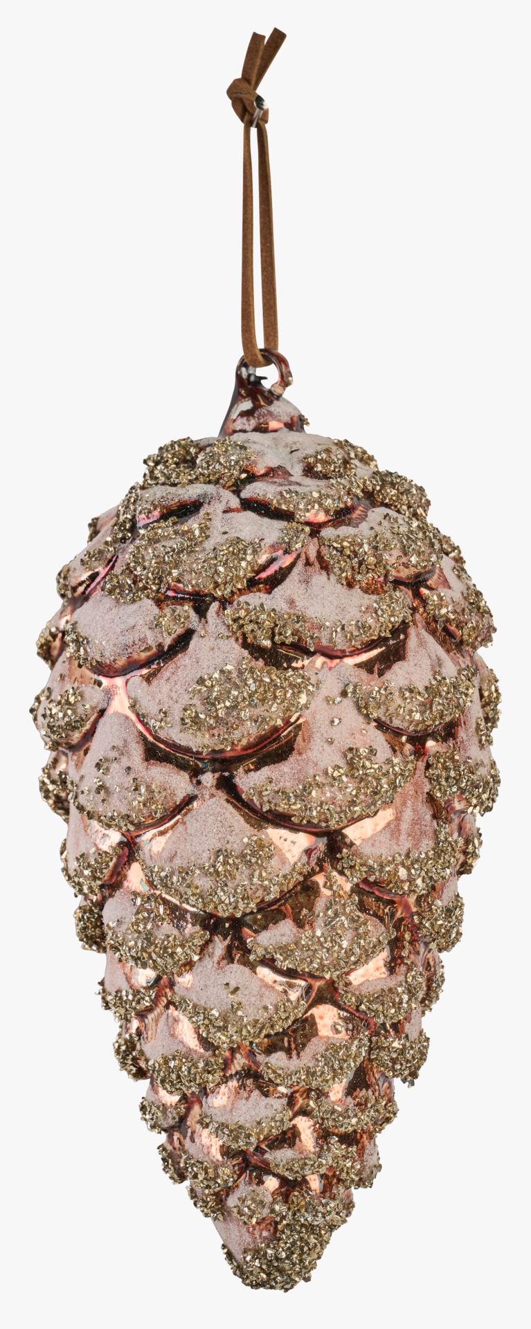 Juletrepynt brun - 7,5x15,6 cm
