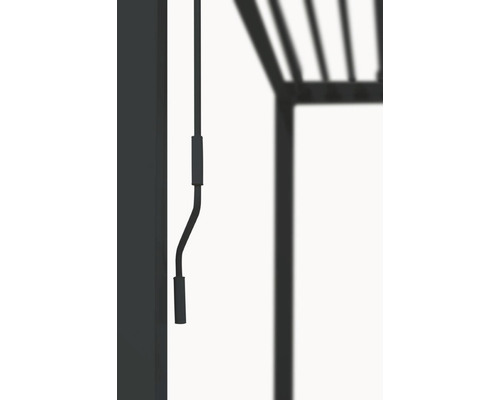 Pergola Mirador Deluxe, paaldikte 11 x 11 cm, 300 x 300 x 250 cm, zwart