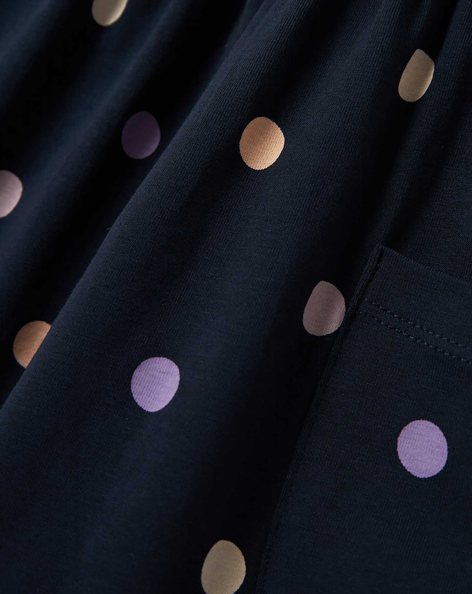 Kurzarmkleid NMFFIDA DOTS in dark sapphire