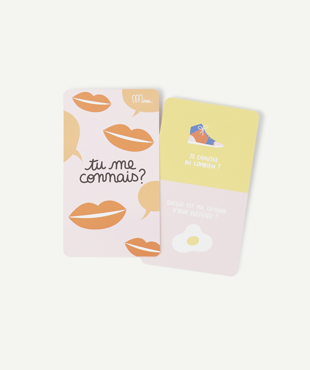 MINUSLE JEU DE CARTES TU ME CONNAIS ?
