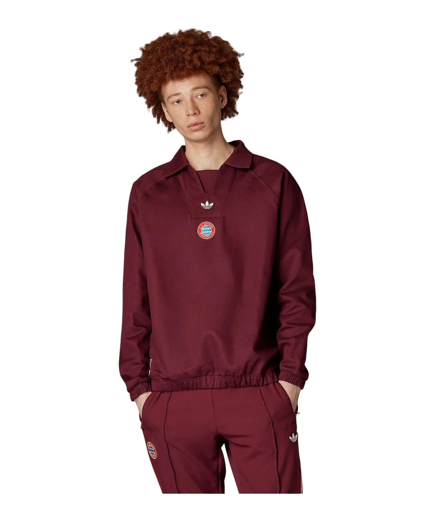 adidas FC Bayern München Icon Terrace Sweatshirt Rot