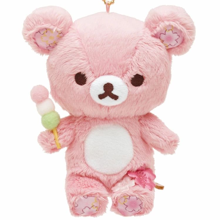 San-X - Rilakkuma Sakura Pluchen Speelgoed Tashanger / Sleutelhanger