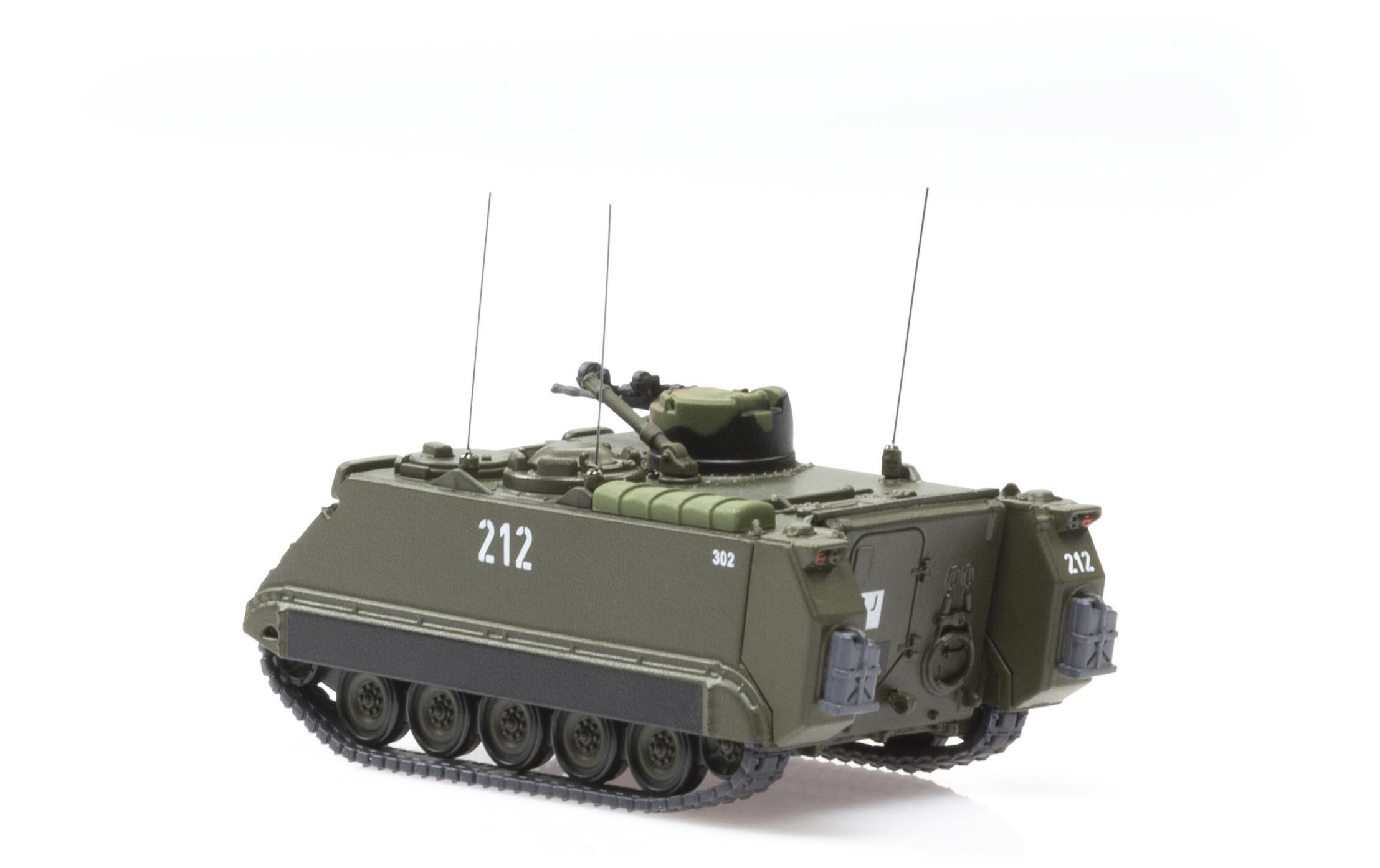 M113 Schützenpanzer 73 mit Kampfnummer 212 1:87H0 Panzer Sammlermodell