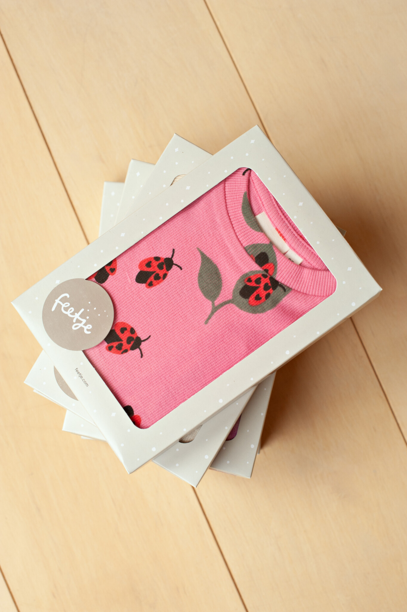 Feetje Feetje shortama Lily Ladybug - Premium Summerwear, roze
