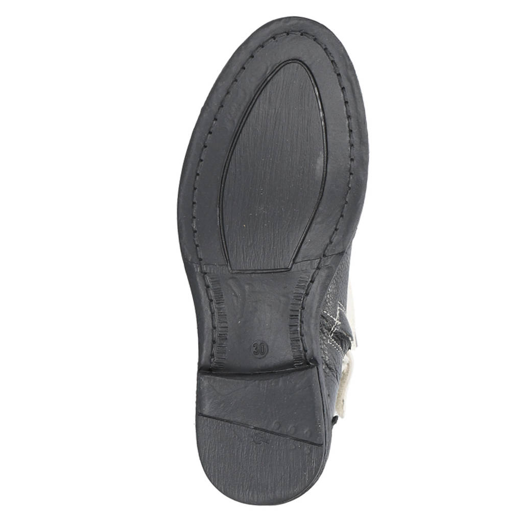 Red Rag leren cowboylaarzen zwart/ecru