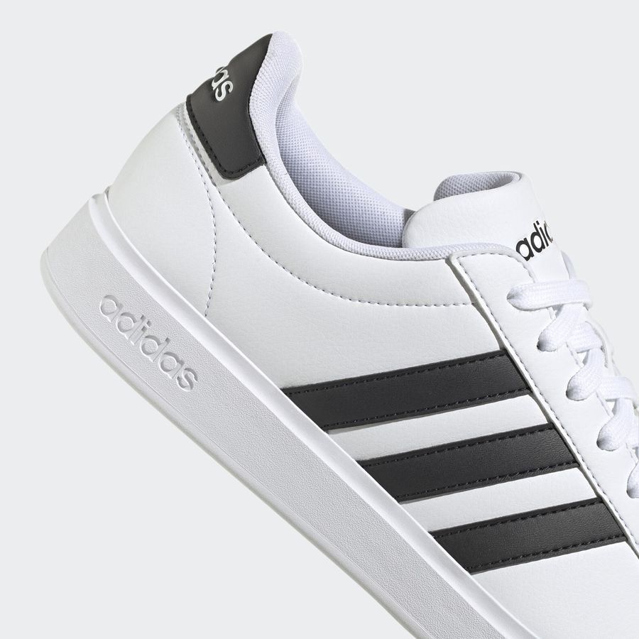 adidas Chaussures Court Cloudfoam Comfort - Blanc/Noir