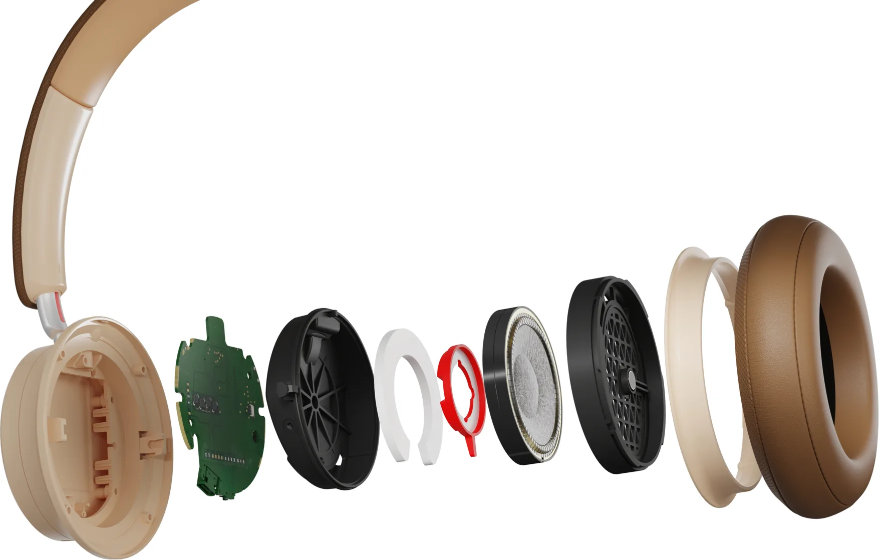 Dali IO-8 Blanc & Caramel Casques Bluetooth