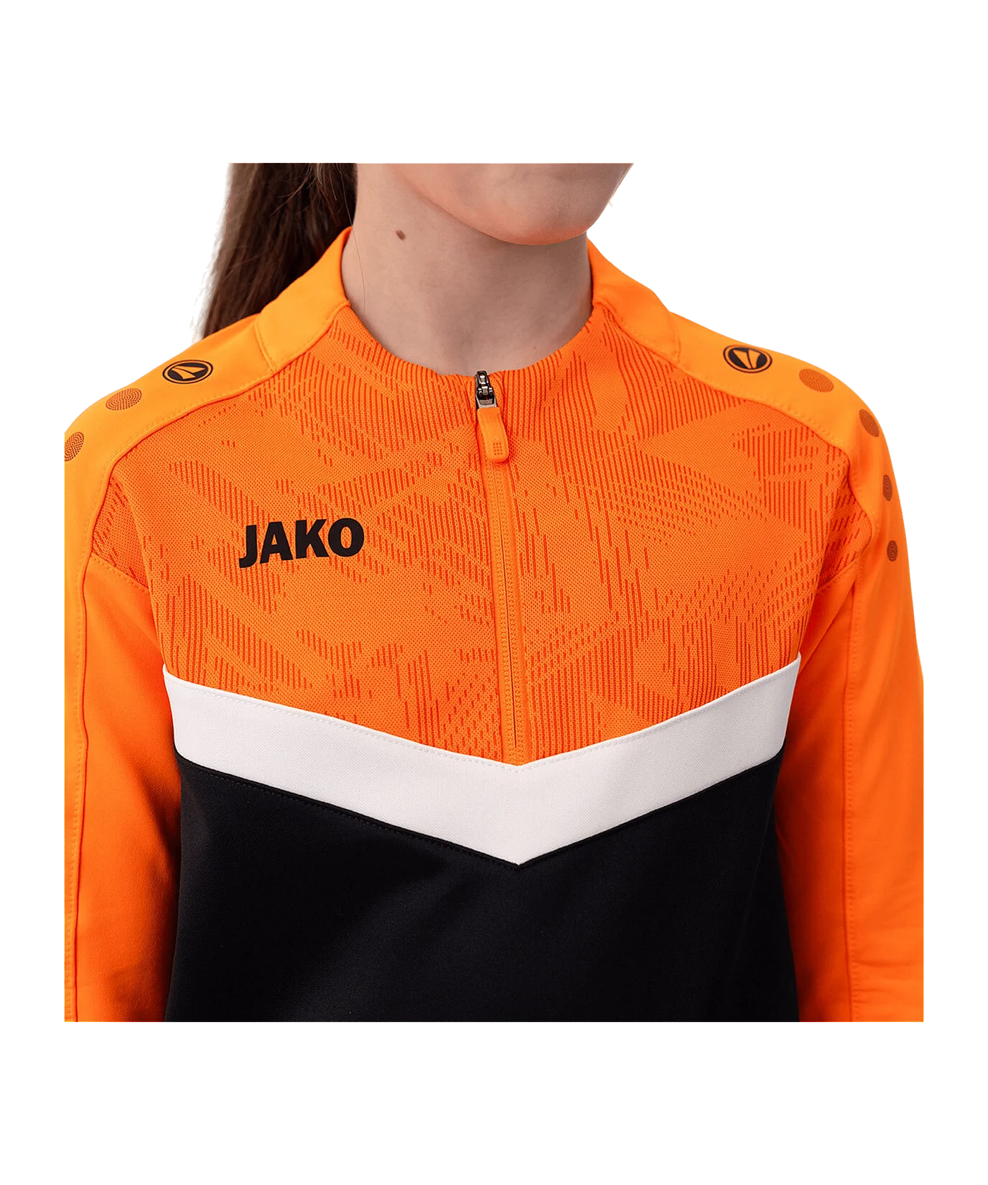 JAKO Iconic HalfZip Sweatshirt Kids Schwarz F807