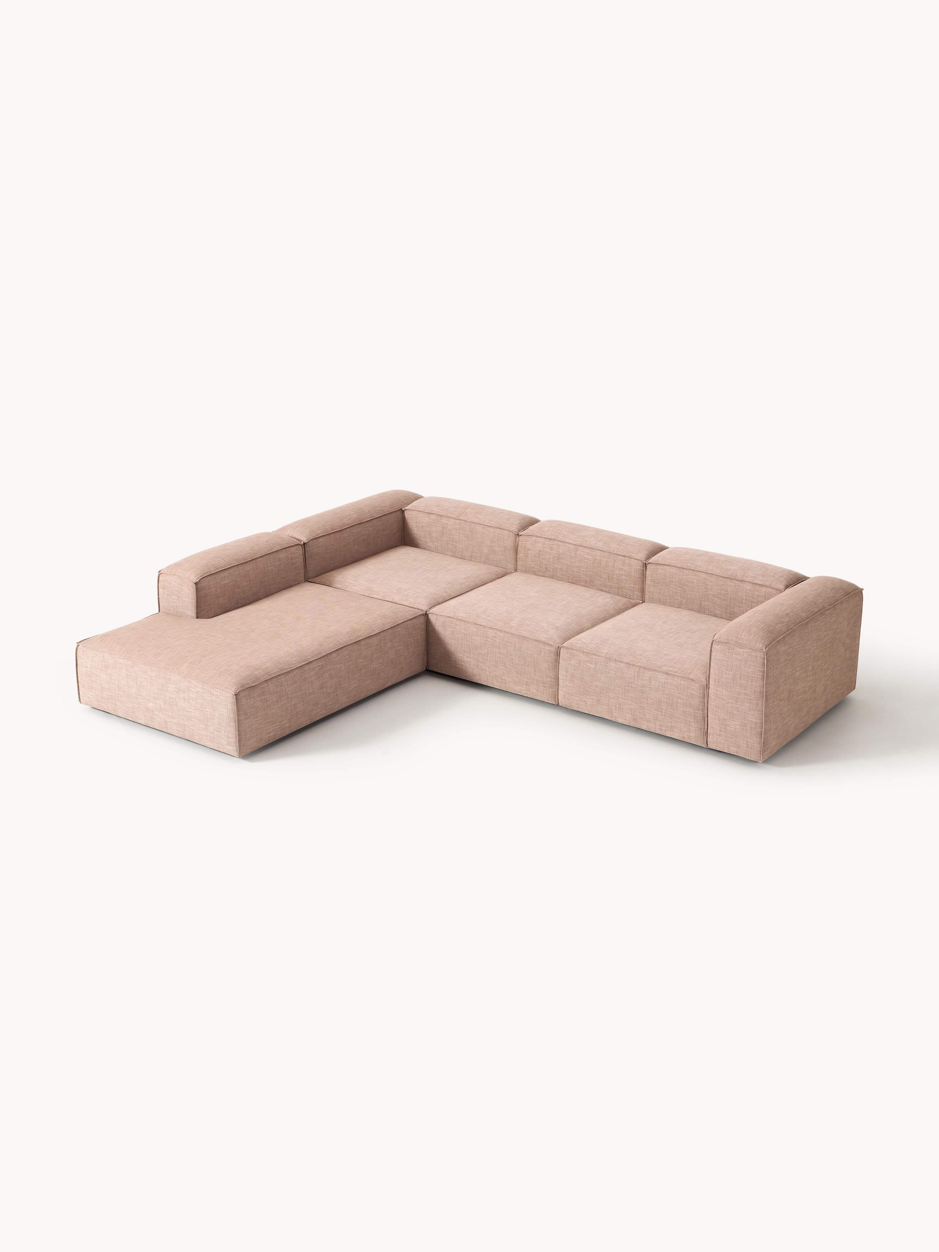 XL modulaire hoekbank Lennon van linnenmix (4-zits)