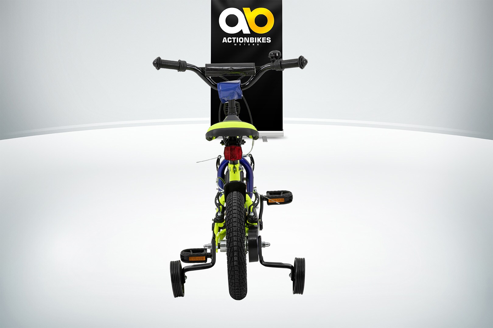 Actionbikes Kinderfahrrad Turbo 12 Zoll, Stützräder, V-Brake-Bremsen, Lenker-/Kettenschutz, Klingel