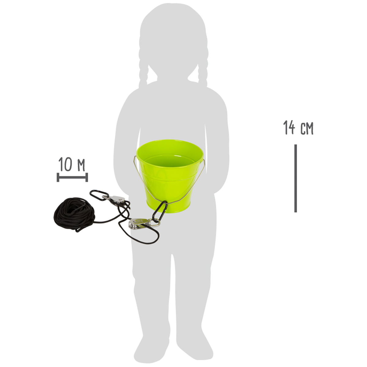 small footsmall foot   Flaschenzug mit Eimer
