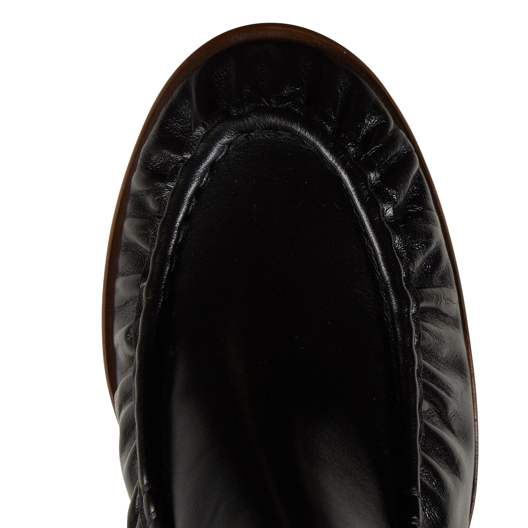 HIKARI - Mocassins à talons en cuir | Noir