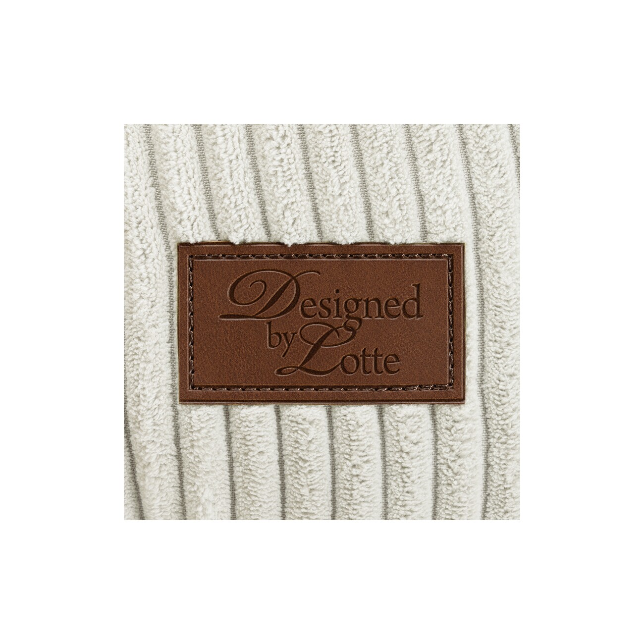 Designed by Lotte DBL Katzenbett Ribbed hellgrau