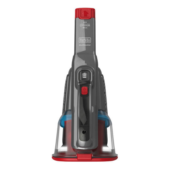 BLACK+DECKER kruimeldief BHHV315J-QW 12V - uitschuifbare lange kierenzuiger en extra groot stofreservoir