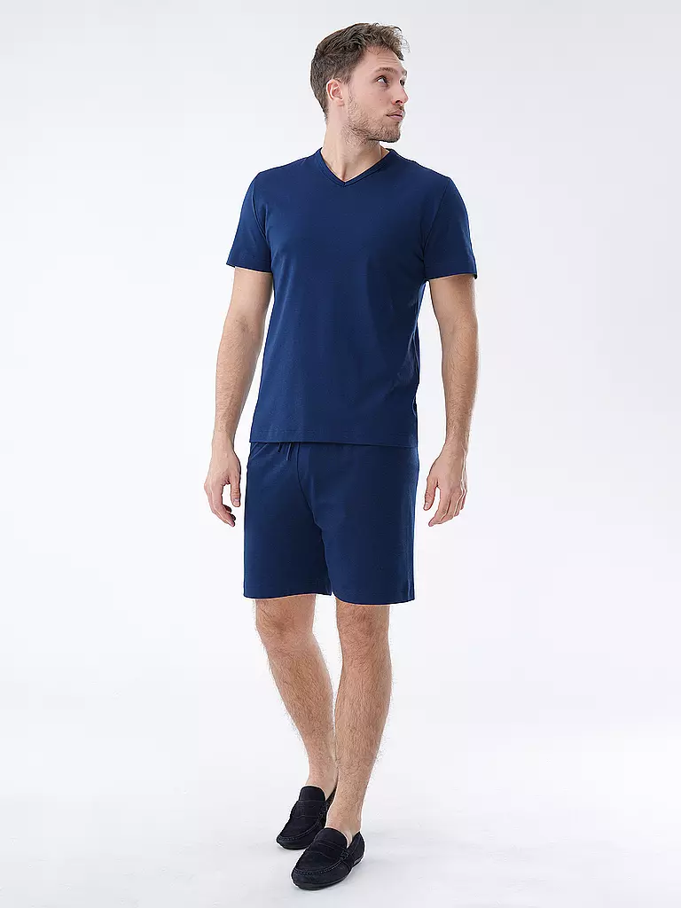 MEY Pyjama Shorts  blau