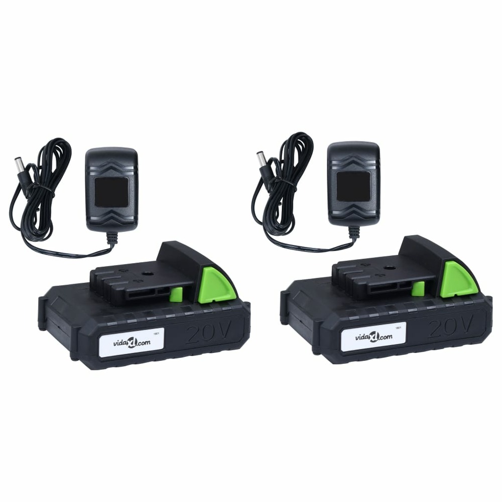 Set outils électriques jardin sans fil 2pcs chargeurs/batteries