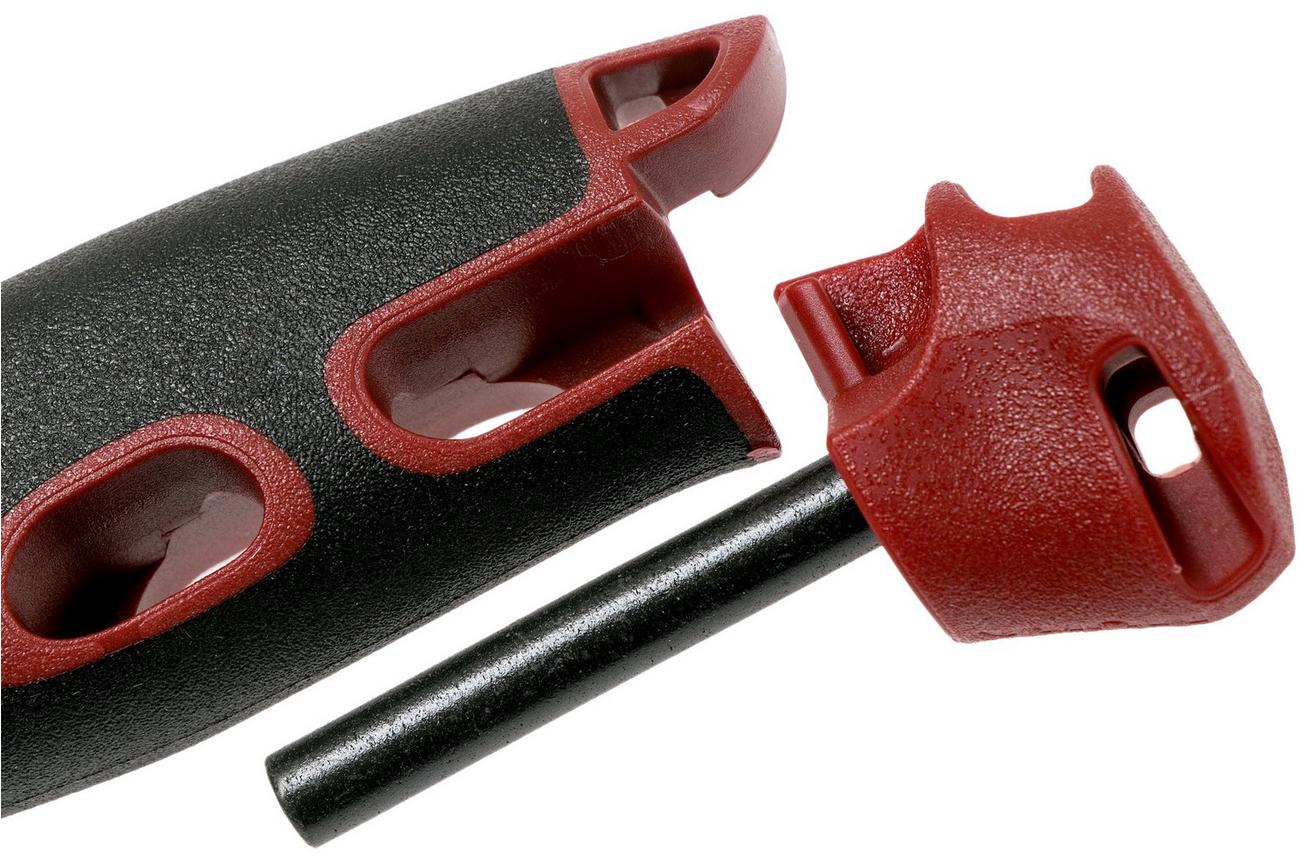 Morakniv Companion Spark 13571 Red, bushcraftmes met firesteel