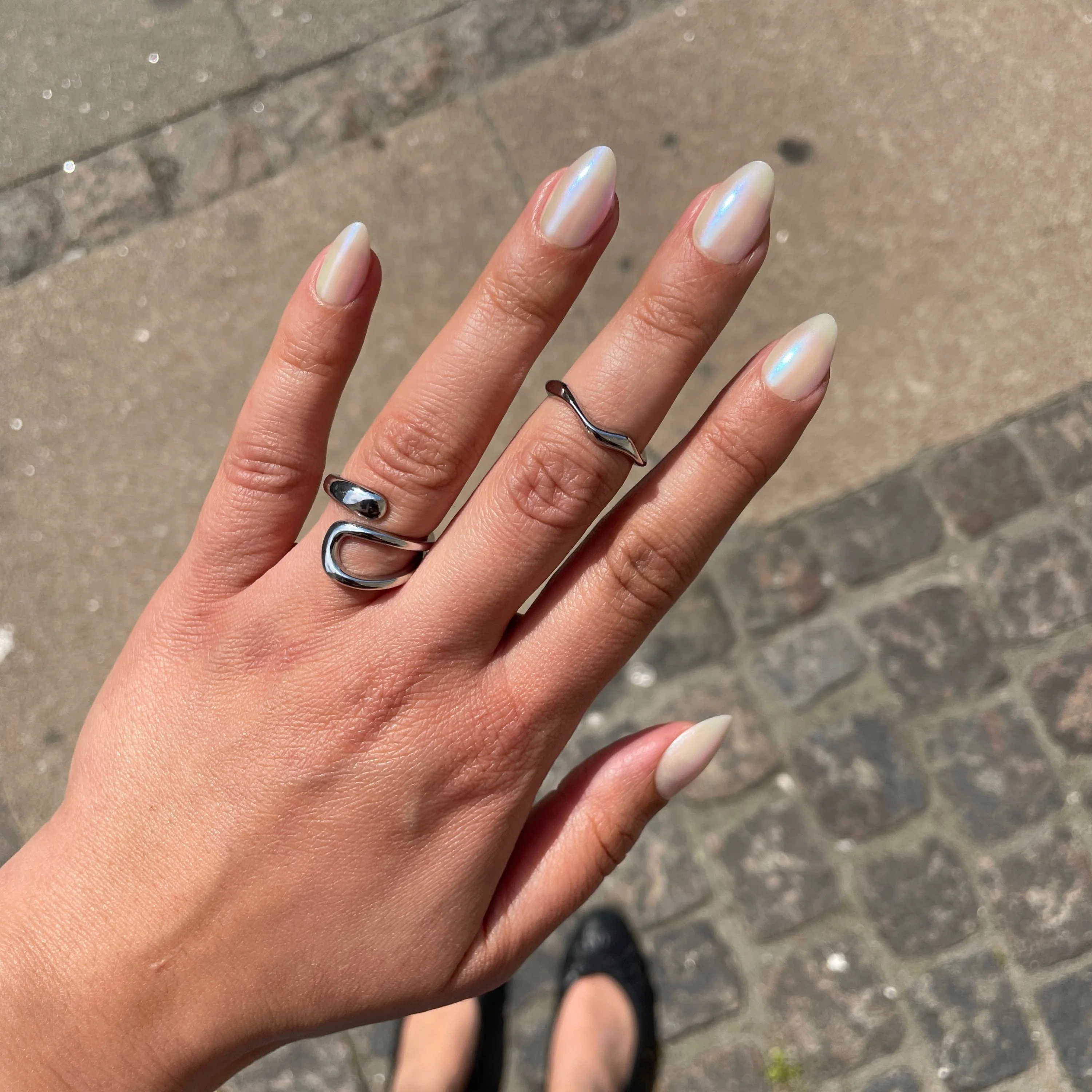 DUFFBEAUTY  Glazed Donut press on negle - Glazed Glimmer