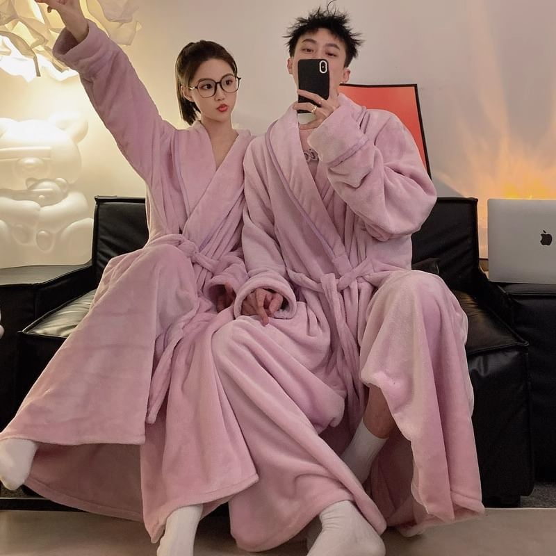 Dazzli - Bijpassende effen pyjamajas voor koppels