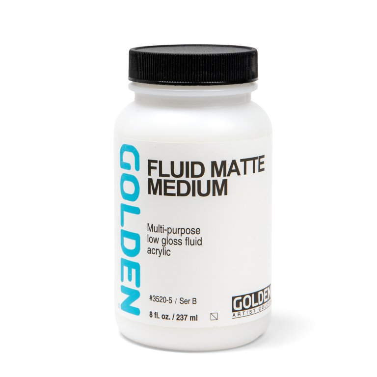 Golden Mattmedium für Fluidfarben