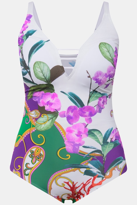 Badeanzug, Orchidee, Softcups