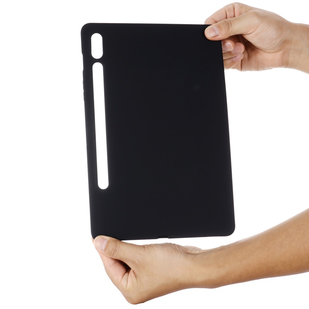 Samsung Galaxy Tab S10 FE / Tab S9 FE Silikon Case Hülle - Schwarz