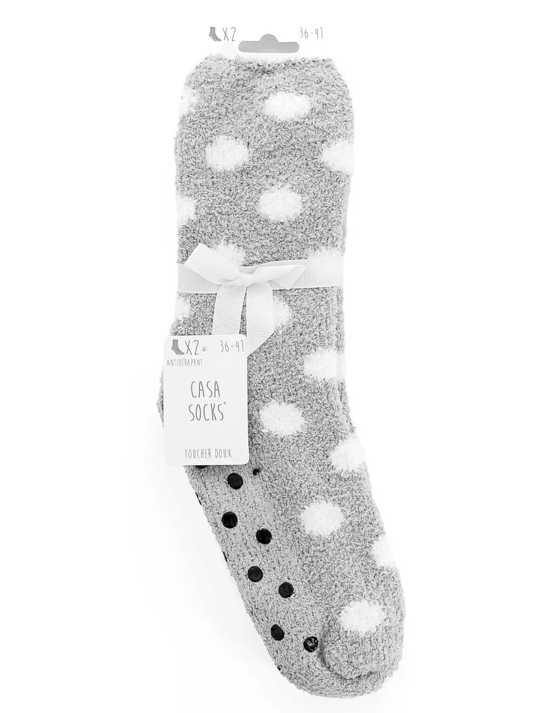 BENJAMIN CHAUSSETTE CASA SOCKS - Lot de 2 paires - Chaussettes Gris