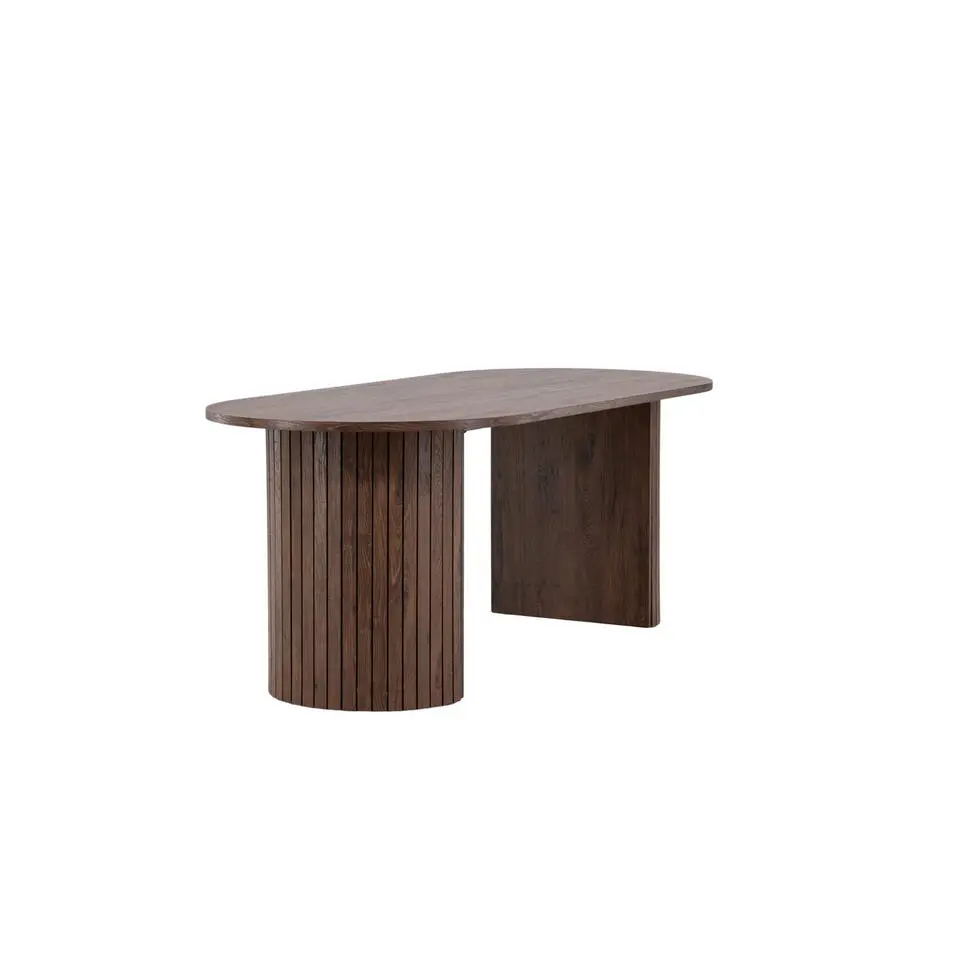 Eettafel Ovaal Bruin 200cm - Fineer - Scandinavisch - Tafel Härön