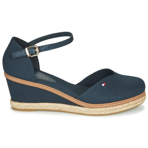 Tommy Hilfiger - BASIC CLOSED TOE MID WEDGE Azul