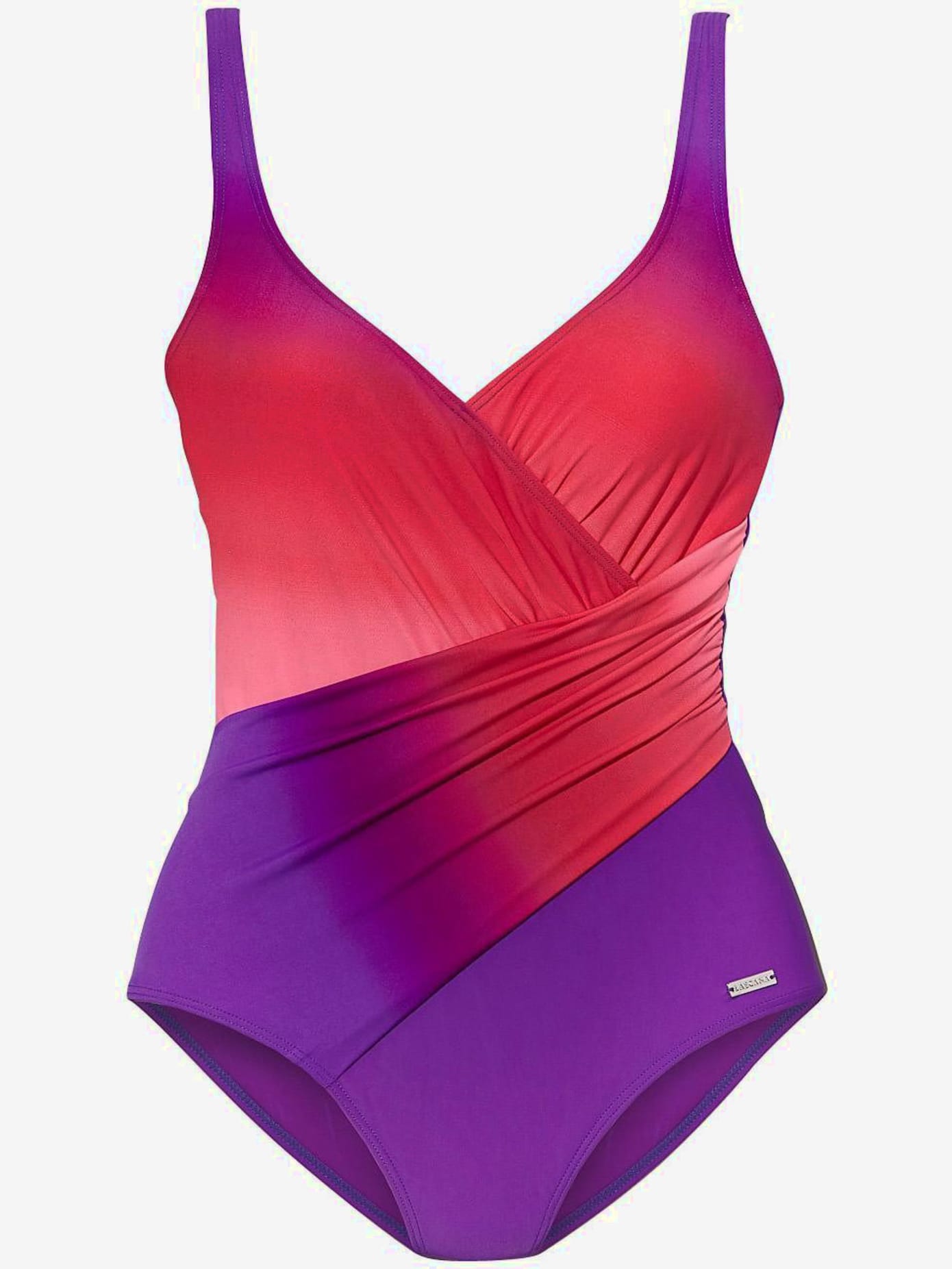 Maillot de bain dégradé de couleurs. effet cache-cœur