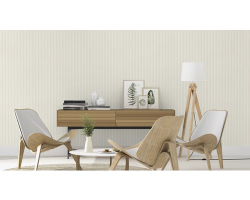 Vliesbehang 515312 Trianon XIII strepen wit