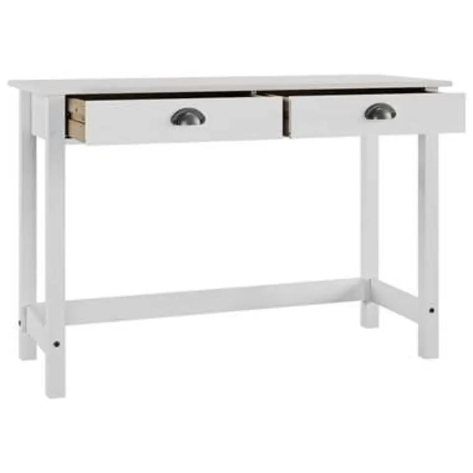 vidaXL - Wandtafel - Wit - Grenenhout