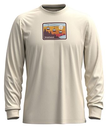 T-Shirt Manches Longues Unisexe Smartwool Gondola Ride Blanc