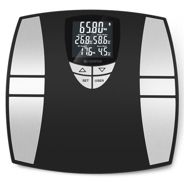Champion Personvekt Body Fat PV310 Svart/sølv