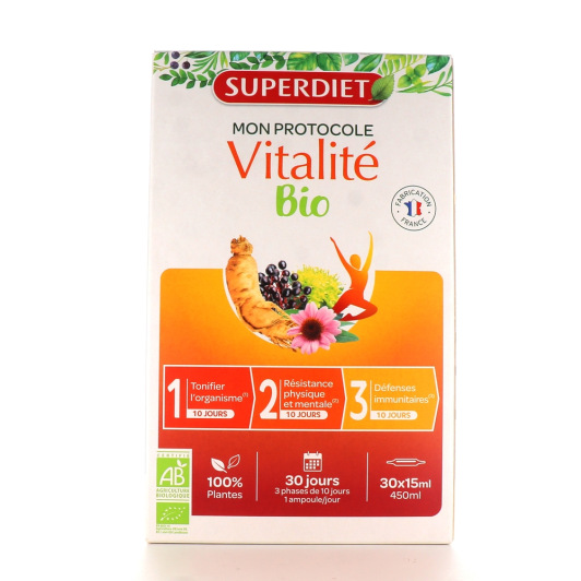 Super Diet protocole vitalité bio - Immunité, résistance physique