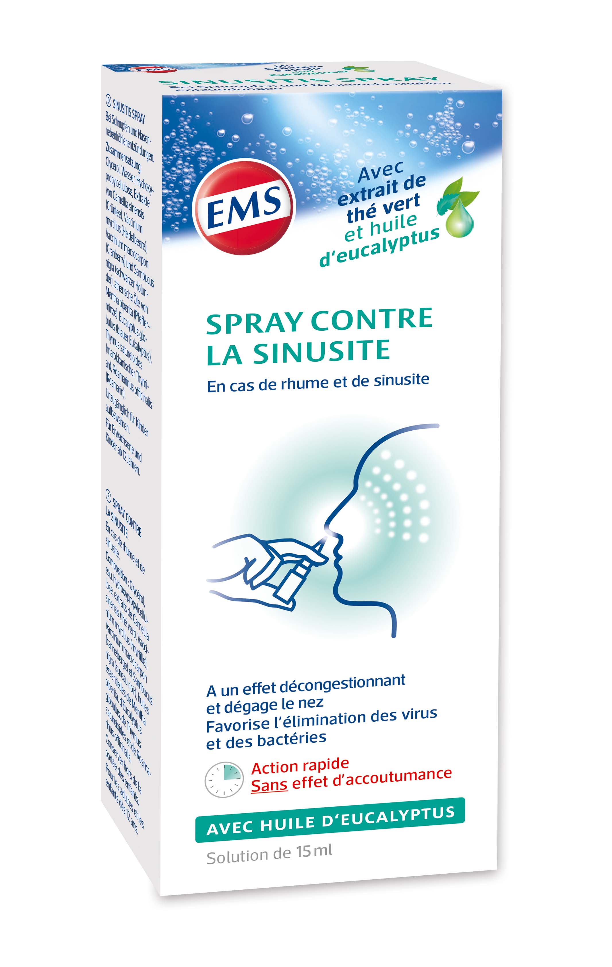 EMS Sinusitis Spray<br>15 ml, Spray, Spray, mit Eukalyptusöl