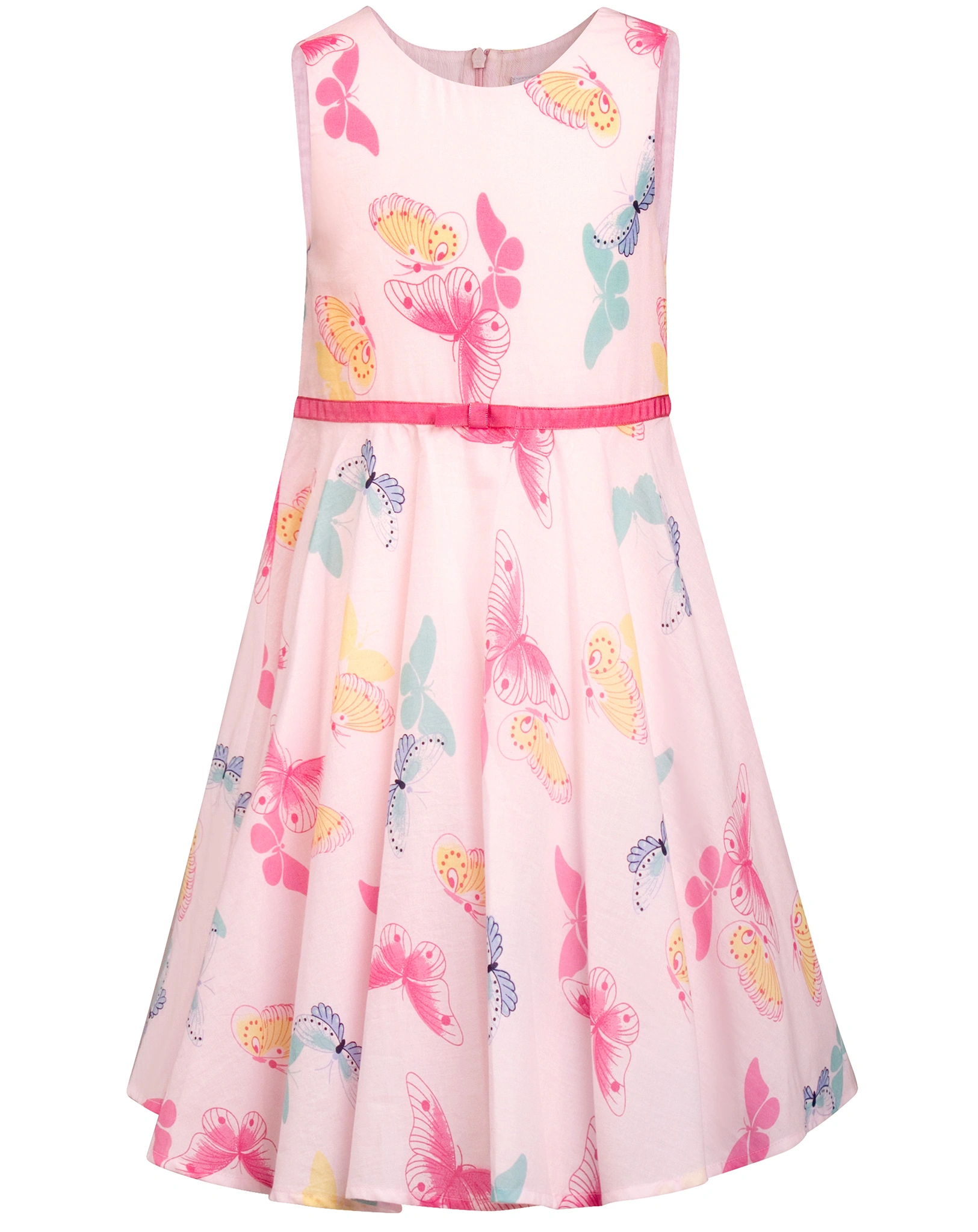 Jersey-Kleid SCHMETTERLINGE ärmellos in rose