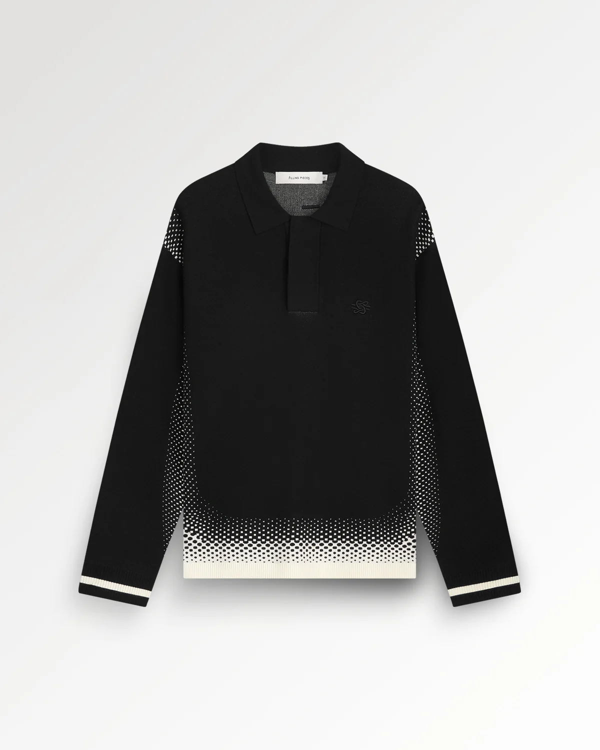 Knit Shirt Rugby Black