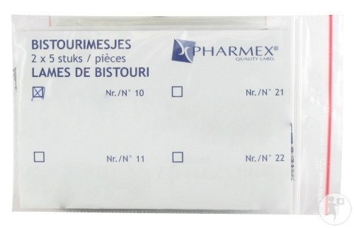 Swann Morton Bistouris Lames N°10 Non Stériles 10 Pièces