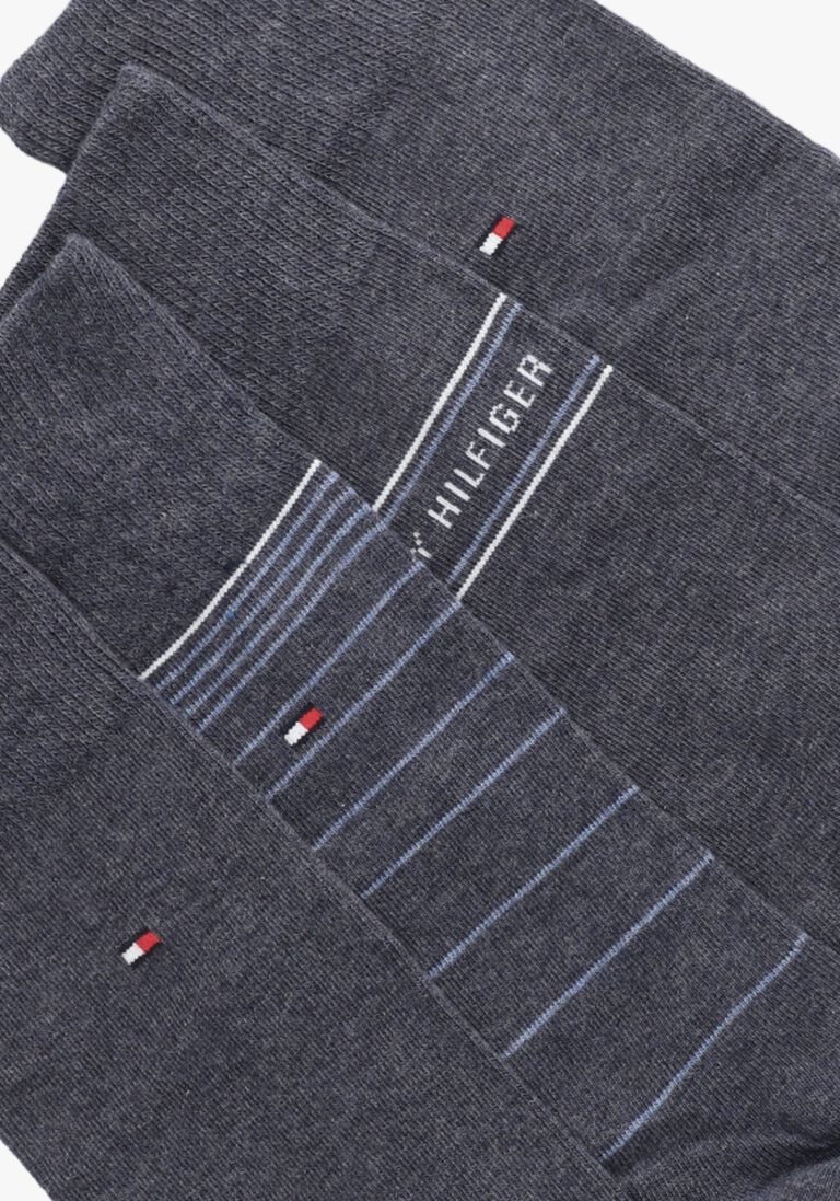 TOMMY HILFIGER blauwe tommy hilfiger sokken th men sock 4p tin giftbox