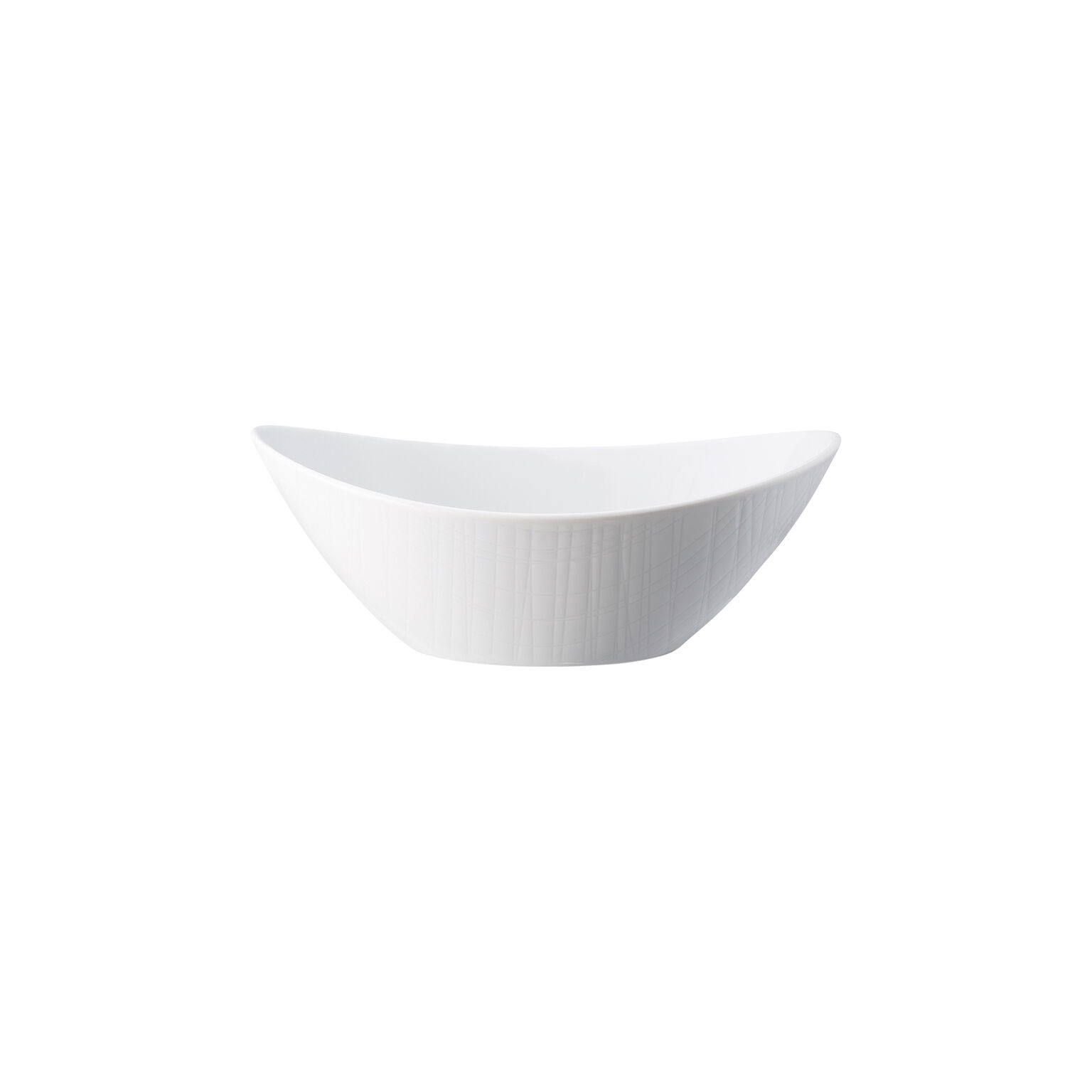 Mesh Weiss Schale oval 20 x 15 cm